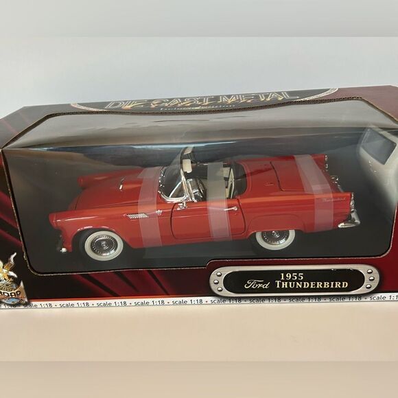 1955 Ford Thunderbird Convertible Road Legends #92068 Diecast 1:18 Scale NIB - Picture 1 of 8